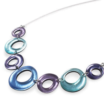 Lupin Hollow Circles Shiny Large Necklace