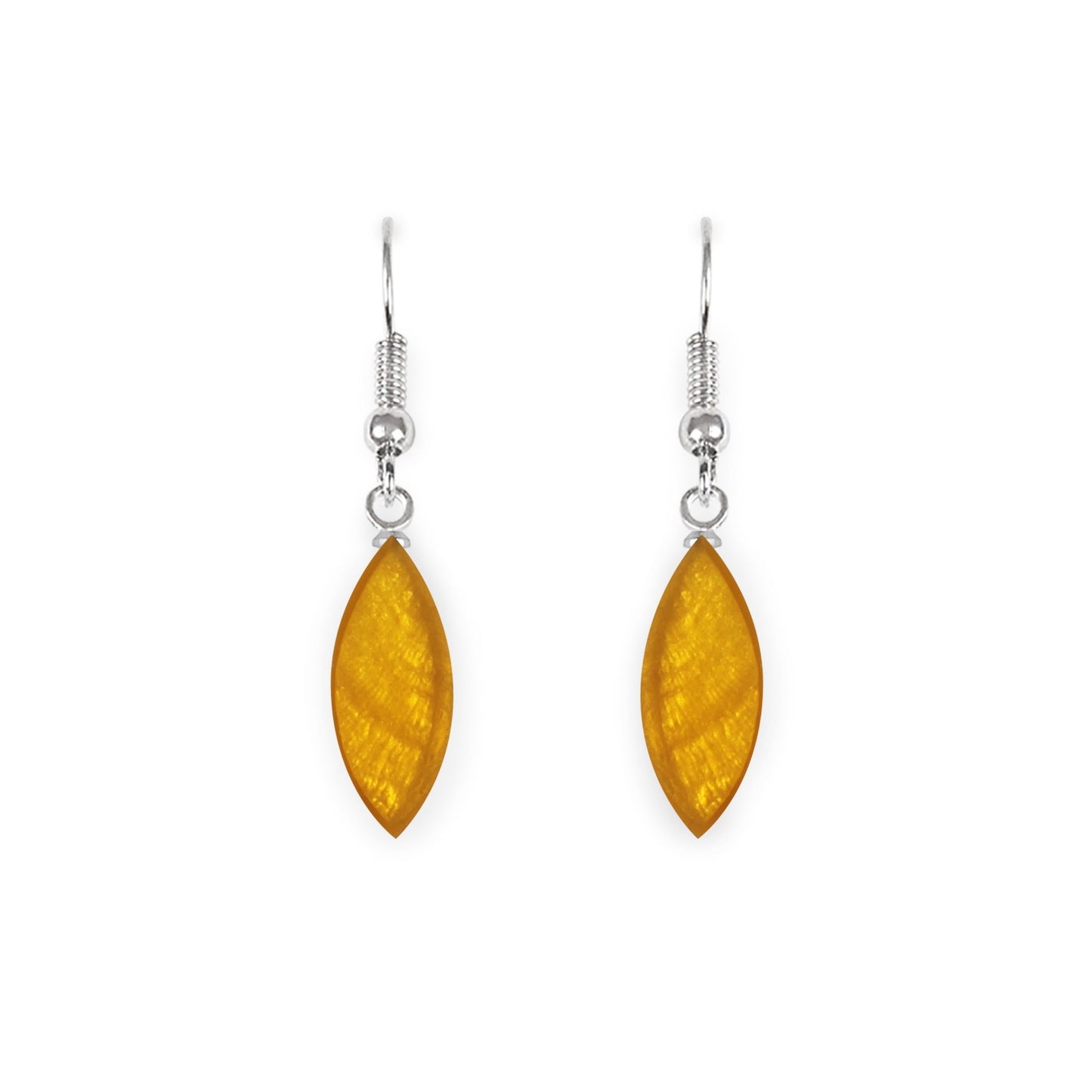Palomino Petal Shiny Fish Hook Earrings | The Jewellery Stop