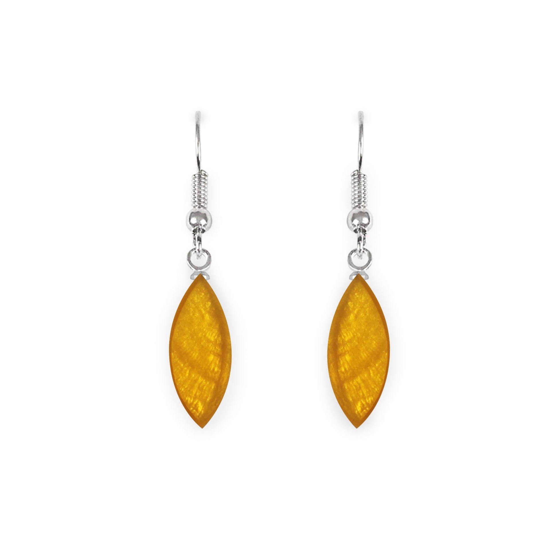 Palomino Petal Shiny Fish Hook Earrings | The Jewellery Stop