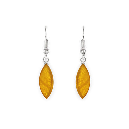 Palomino Petal Shiny Fish Hook Earrings | The Jewellery Stop