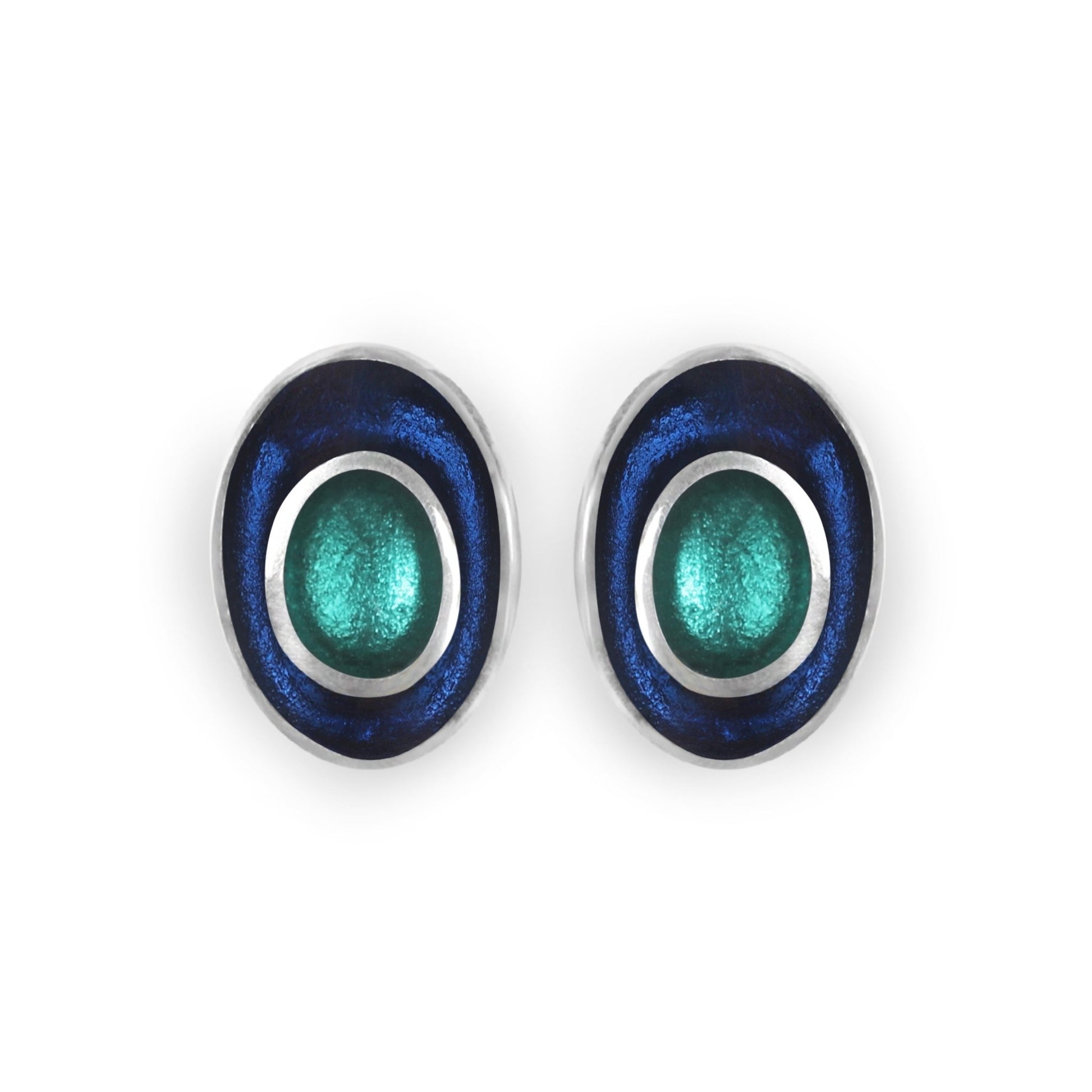 Pacific Organic Circles Shiny Clip Earrings | The Jewellery Stop