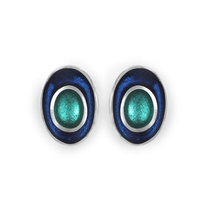 Pacific Organic Circles Shiny Clip Earrings | The Jewellery Stop