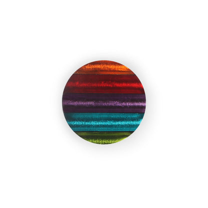 Rainbow Geometric Circles Shiny Brooch | The Jewellery Stop