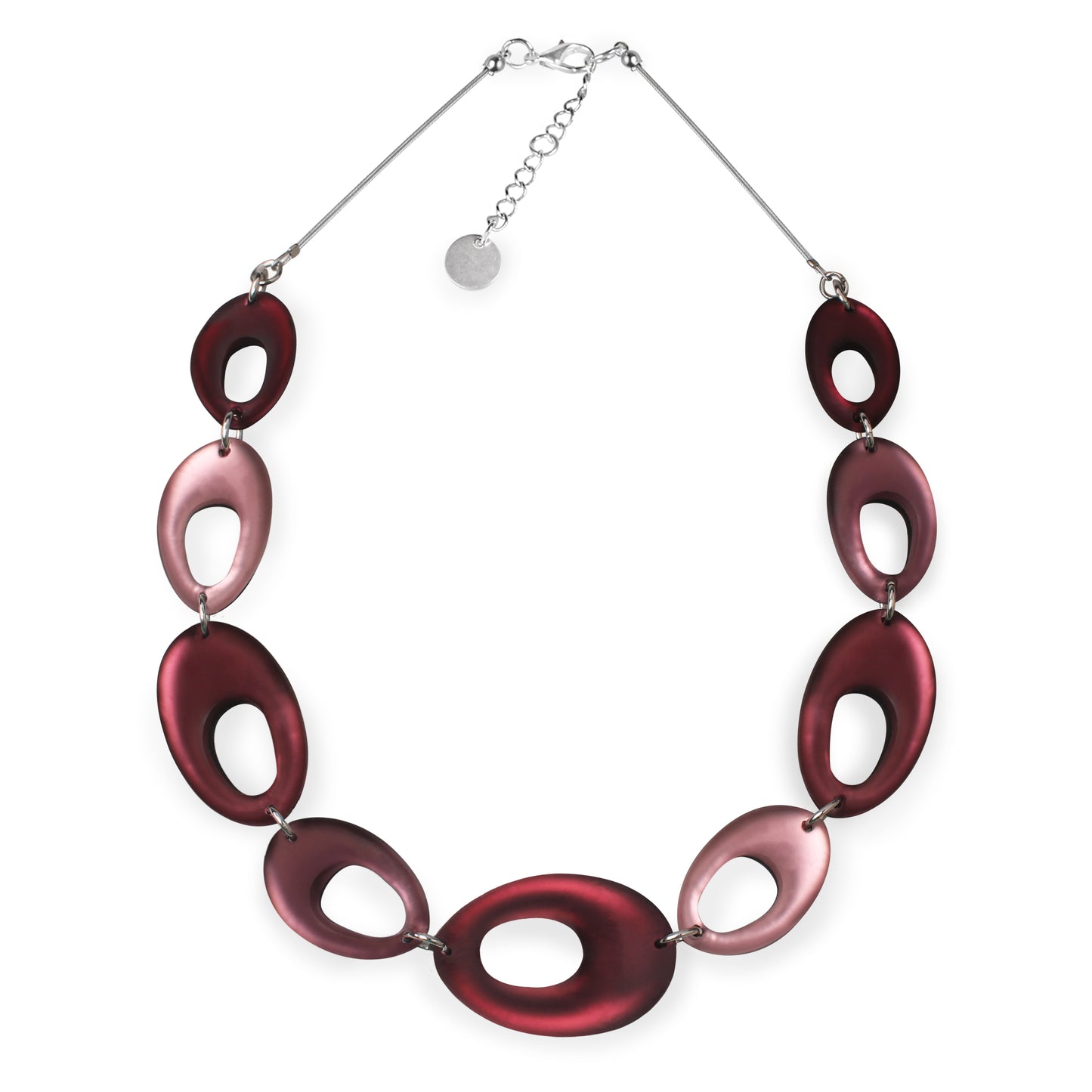 Cassis Hollow Nuggets Matte Finish Necklace