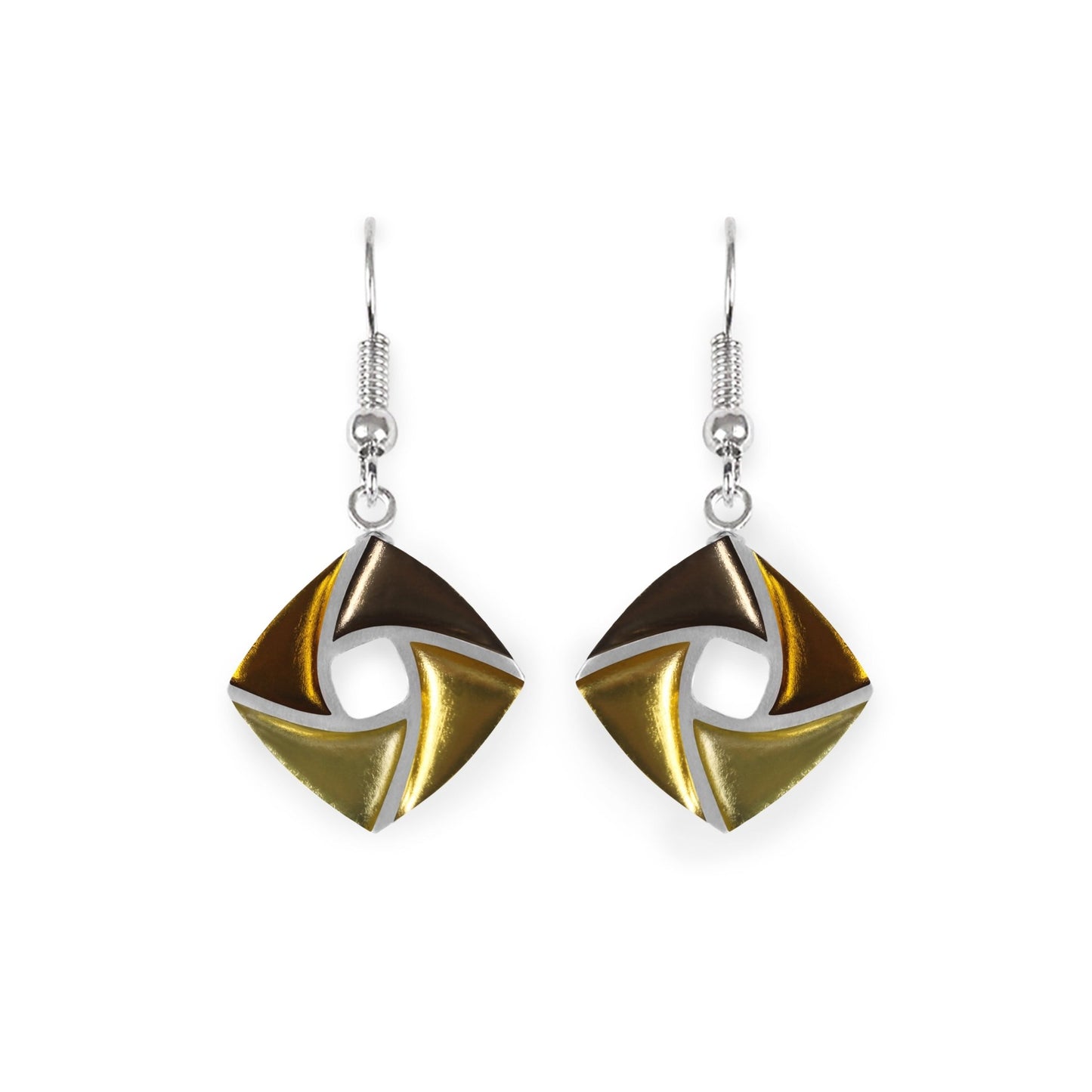Palomino Kite Shiny Small Fish Hook Earrings | The Jewellery Stop