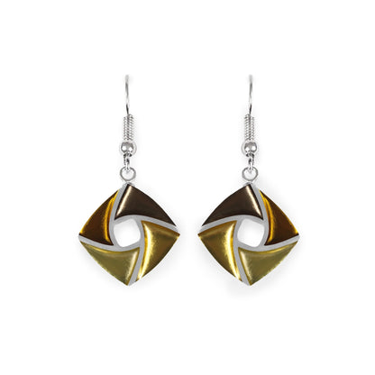 Palomino Kite Shiny Small Fish Hook Earrings | The Jewellery Stop