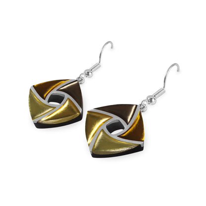 Palomino Kite Shiny Small Fish Hook Earrings