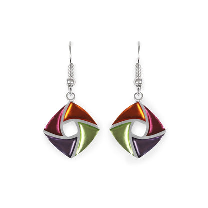 Sherbet Kite Shiny Small Fish Hook Earrings | The Jewellery Stop