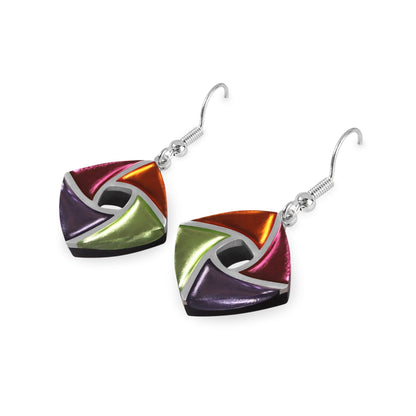 Sherbet Kite Shiny Small Fish Hook Earrings | The Jewellery Stop