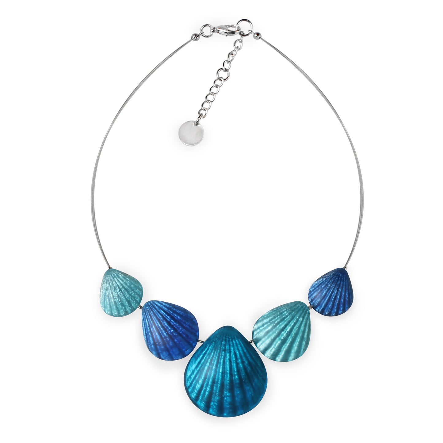 Turquoise Scallop Matte Necklace