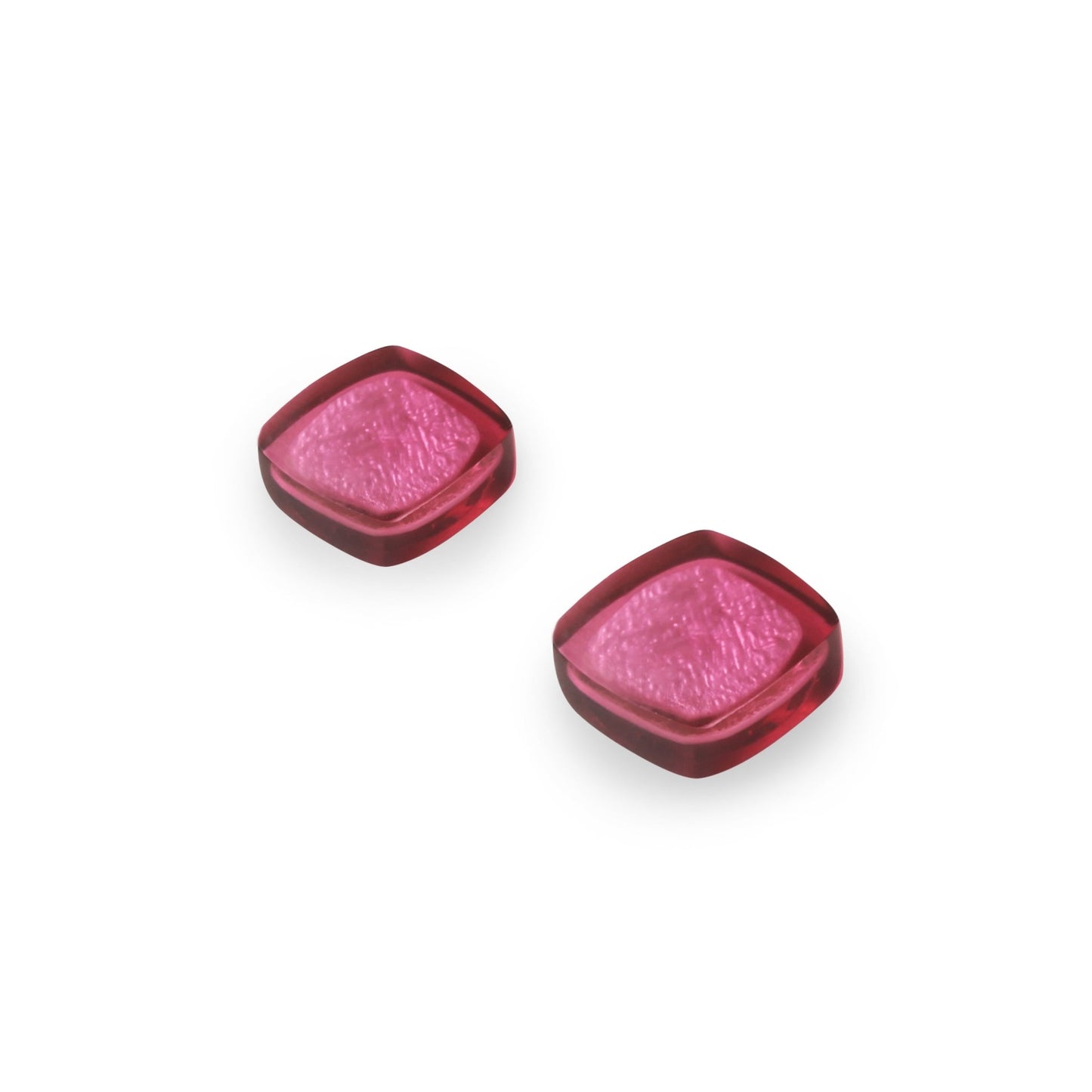 Sherbet Abstract Squares Shiny Stud Earrings | The Jewellery Stop