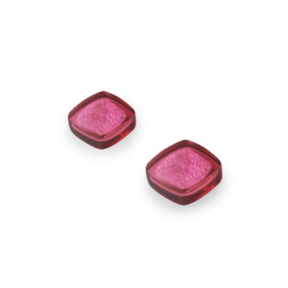 Sherbet Abstract Squares Shiny Stud Earrings | The Jewellery Stop