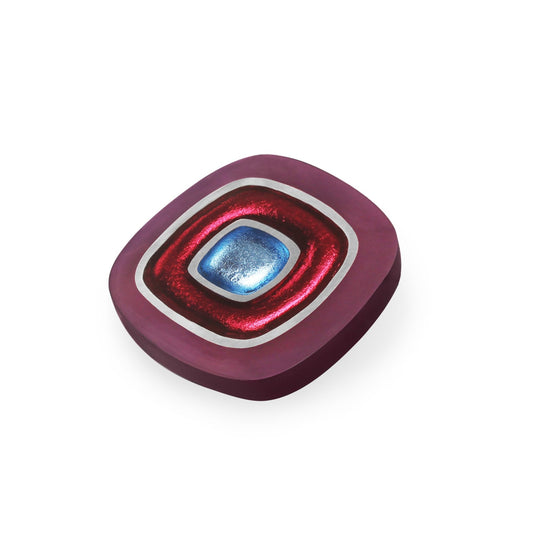 Rainbow Abstract Squares Shiny Brooch | The Jewellery Stop