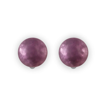Rainbow Cabouchon Matte Large Clip Earrings | The Jewellery Stop