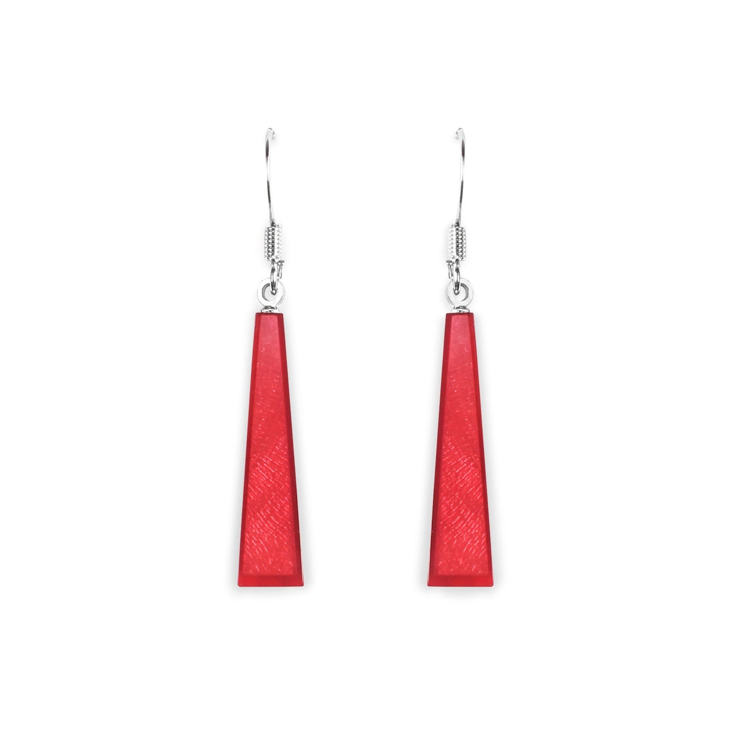 Sangria Deco Extravaganza Shiny Fish Hook Earrings | The Jewellery Stop