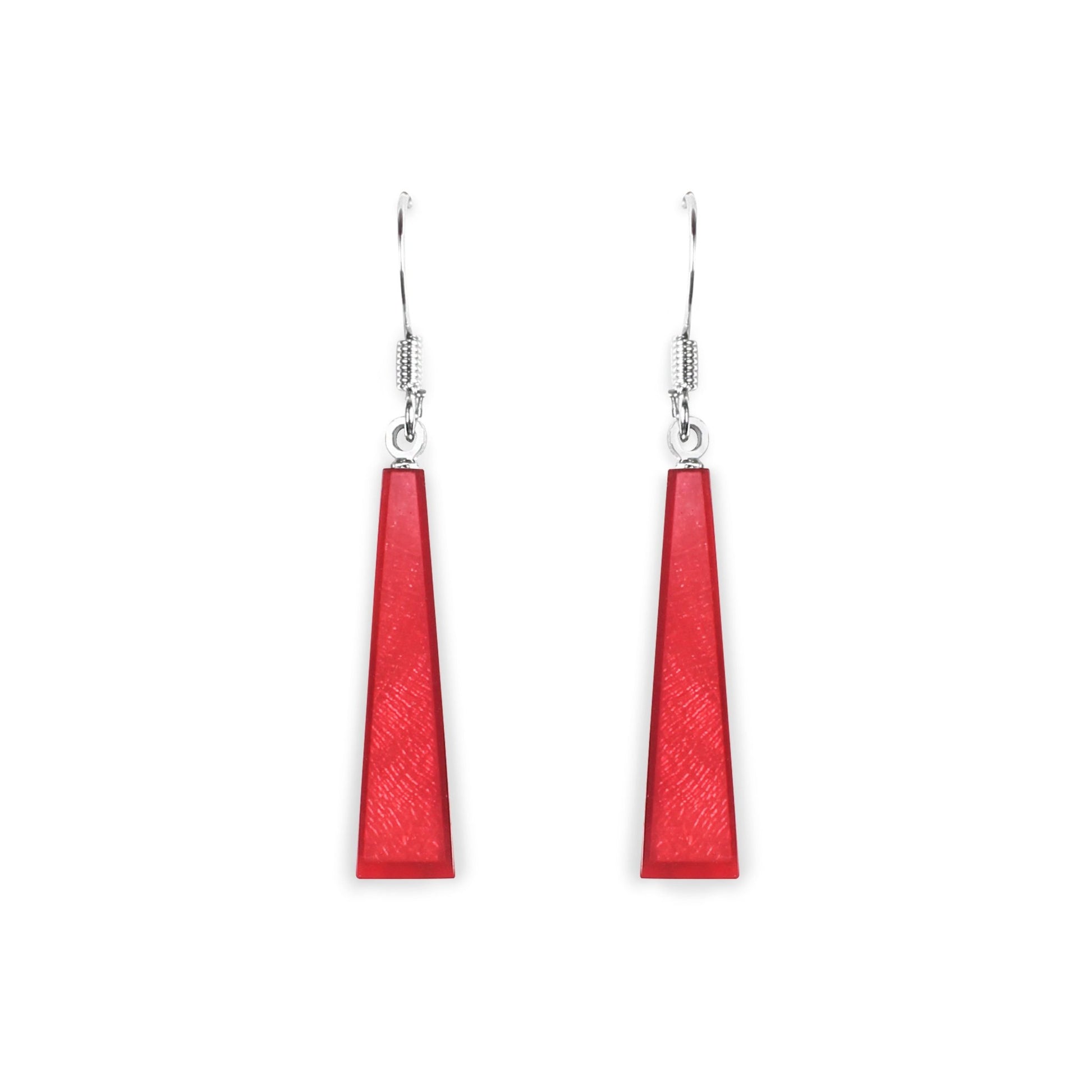 Sangria Deco Extravaganza Shiny Fish Hook Earrings | The Jewellery Stop