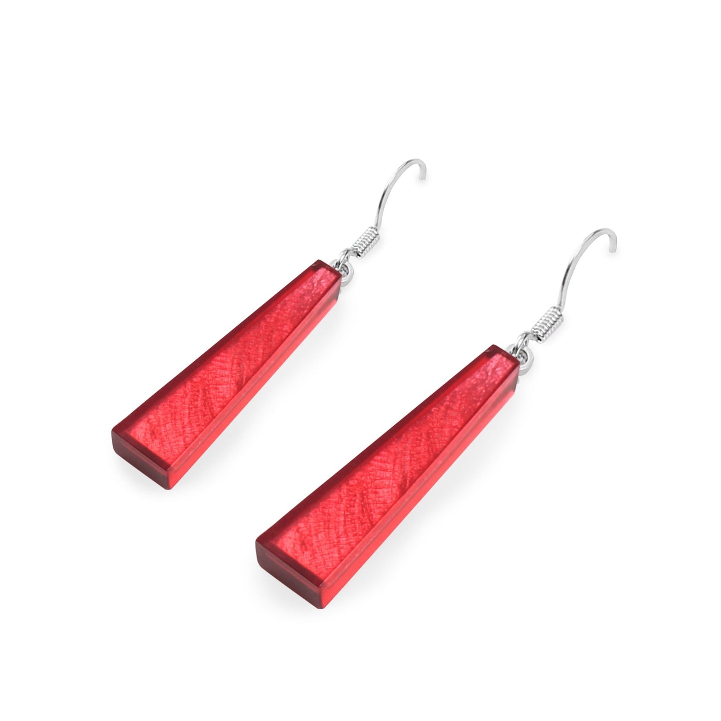 Sangria Deco Extravaganza Shiny Fish Hook Earrings | The Jewellery Stop