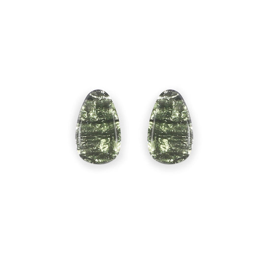 Everglade Textured Pebble Shiny Stud Earrings | The Jewellery Stop