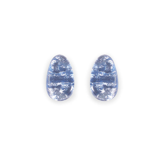 Lupin Textured Pebble Shiny Stud Earrings | The Jewellery Stop