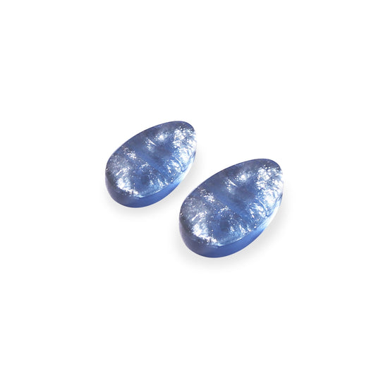 Lupin Textured Pebble Shiny Stud Earrings | The Jewellery Stop