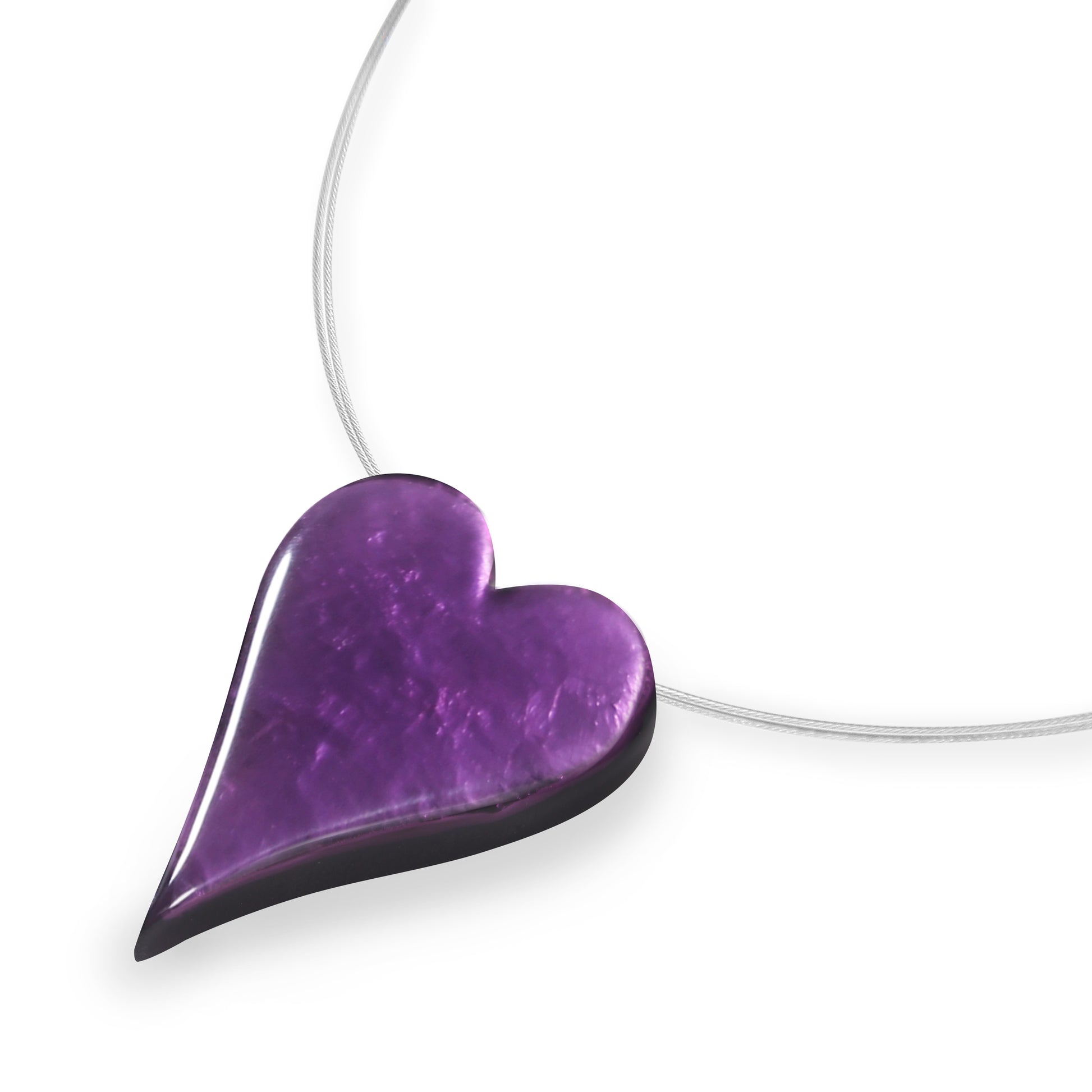 Purple Cupid Shiny Pendant