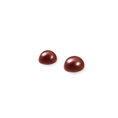 Copper Freshwater Pearl 6mm Stud Earrings | The Jewellery Stop