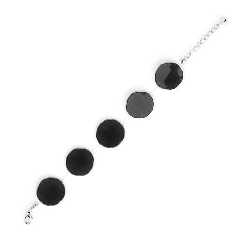 Black Scratched Pewter Bracelet | The Jewellery Stop