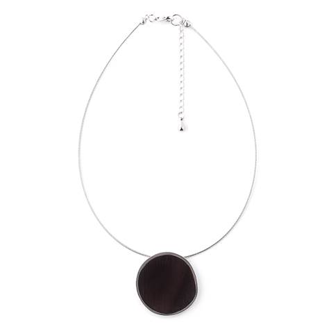 Black Scratched Pewter Pendant | The Jewellery Stop