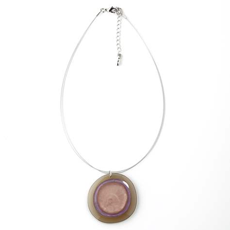 Fawn Resin Pebble Classic Pendant | The Jewellery Stop
