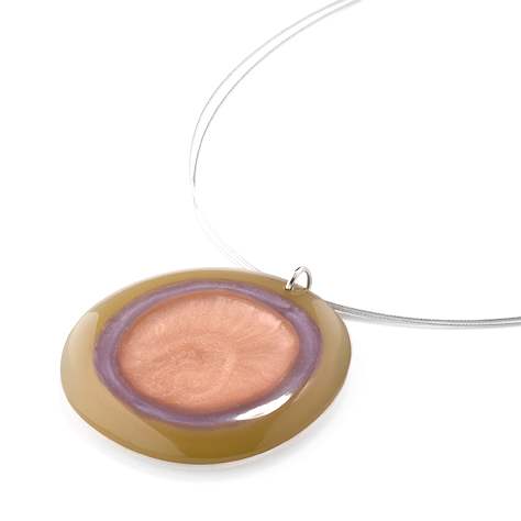 Fawn Resin Pebble Classic Pendant | The Jewellery Stop