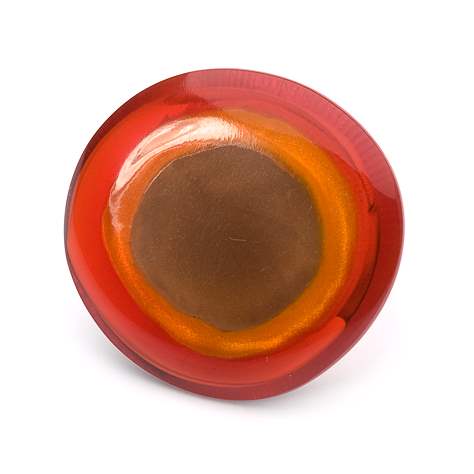 Red Resin Pebble Ring | The Jewellery Stop