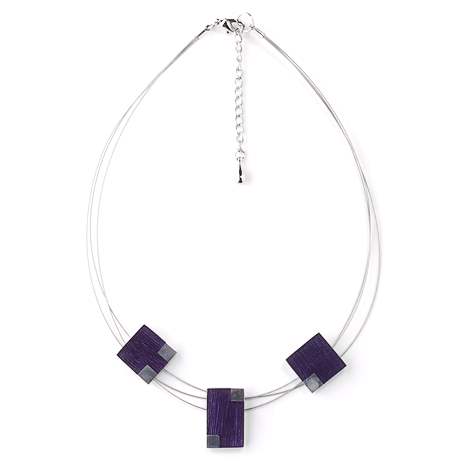 Purple Tetris Classic Necklace