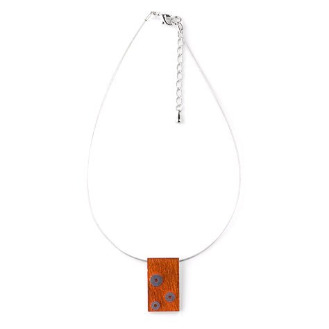Orange Tetris Pendant | The Jewellery Stop