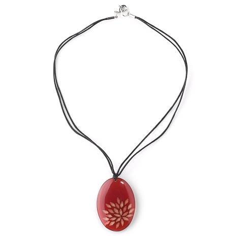 Red Rice Flower Pendant | The Jewellery Stop