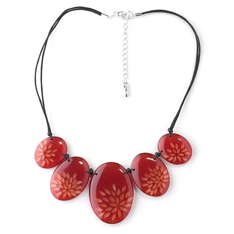 Red Rice Flower Necklace