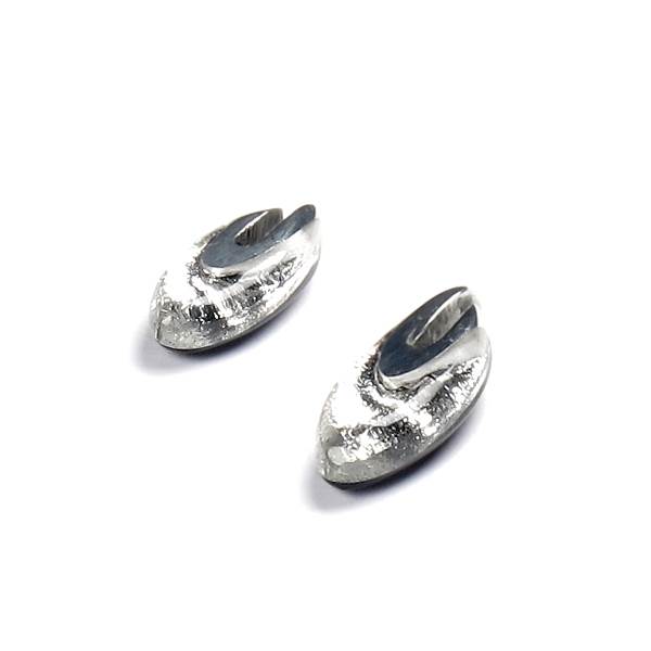 Silver Pewter Curve Stud Earrings | The Jewellery Stop