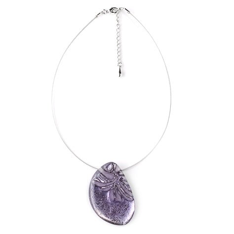 Purple Antique Flower Pendant | The Jewellery Stop