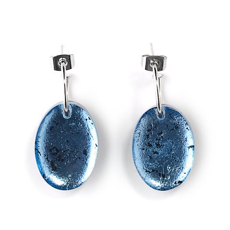 Ice Swivel Oval Creole Earrings | The Jewellery Stop