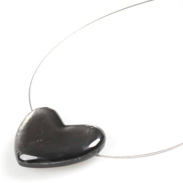 Charcoal Love Heart Pendant