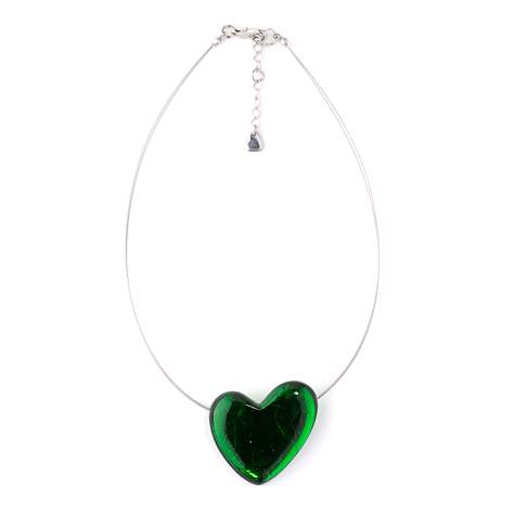 Emerald Love Heart Pendant