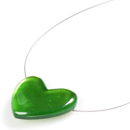 Lime Love Heart Pendant