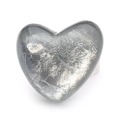 Silver Love Heart Ring | The Jewellery Stop