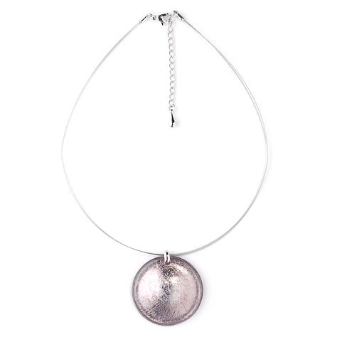 Grey Saucer Pendant | The Jewellery Stop