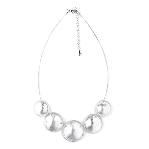 Clear Saucer Necklace