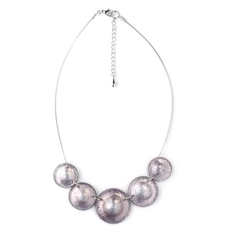 Grey Saucer Necklace | The Jewellery Stop