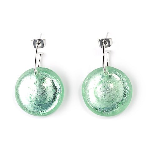 Mint Saucer Creole Earrings | The Jewellery Stop