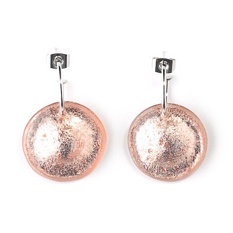 Rose Saucer Creole Earrings | The Jewellery Stop