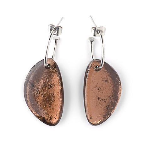 Brown Eclectic Classic Creole Earrings | The Jewellery Stop