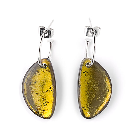 Olive Eclectic Classic Creole Earrings