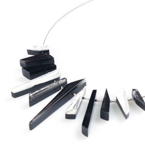 Black Icicle Necklace